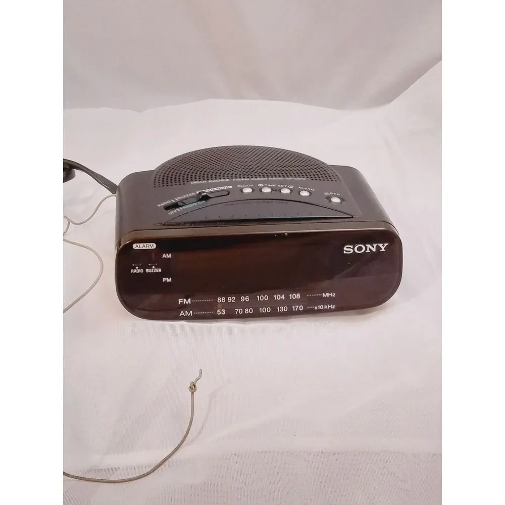 Sony‎ ICF-C212 Dream Machine FM/AM LED Alarm Clock Radio Snooze Battery Backup